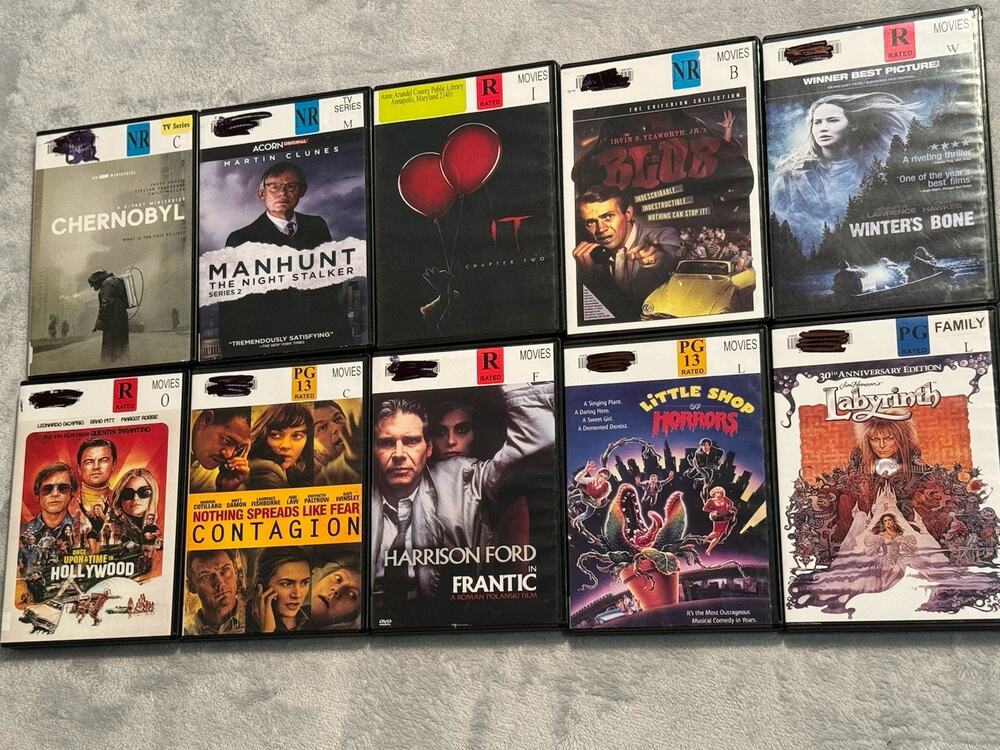 DVD Used Chernobyl Once Upon A Time In Hollywood The Blob Manhunt Night Stalker